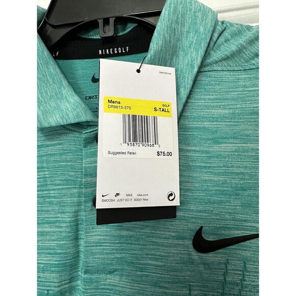 Nike Dri-FIT ADV Vapor Engineered Golf Teal Men Polo Shirt Sz S-Tall DR9613-370 - Picture 4 of 4